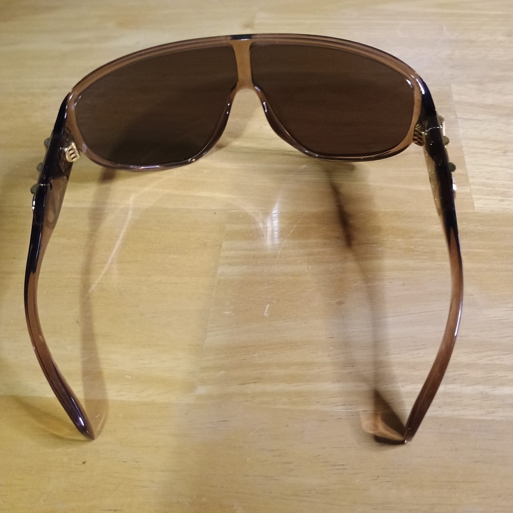 Michael Kors Empire Shield Brown Sunglasses - Picture 2 of 7